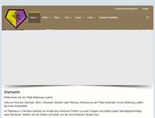 Tablet Screenshot of pfadi-laufen.ch